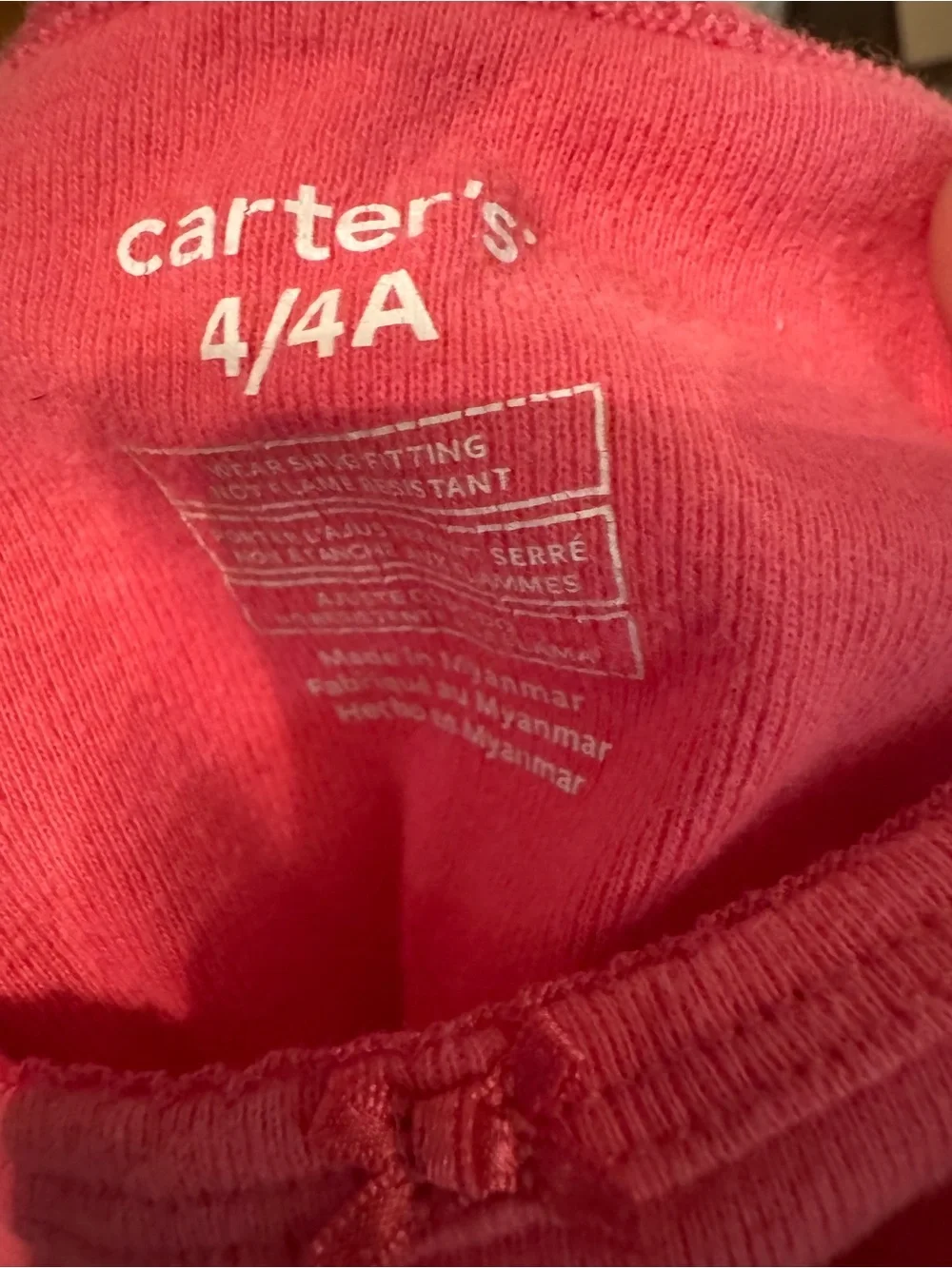 Carter's Girls Pink 'Fa-la-la-la Llama' 2 Piece Set Size 4 C4
